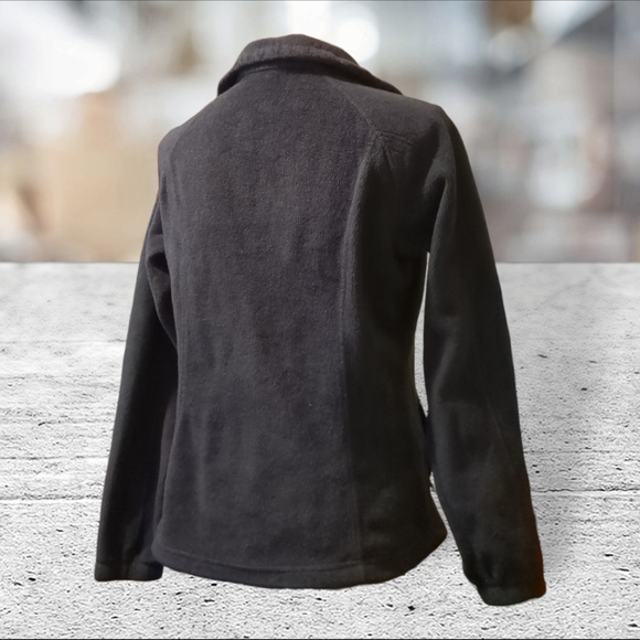 Columbia black zippered fleece jacket size M - Picture 5 of 15
